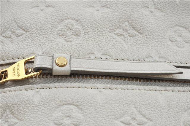 Auth Louis Vuitton Monogram Empreinte Anspire Shoulder Hand Bag White LV J6412