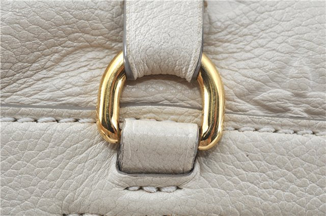 Auth Louis Vuitton Monogram Empreinte Anspire Shoulder Hand Bag White LV J6412