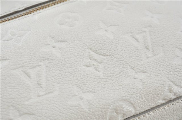 Auth Louis Vuitton Monogram Empreinte Anspire Shoulder Hand Bag White LV J6412
