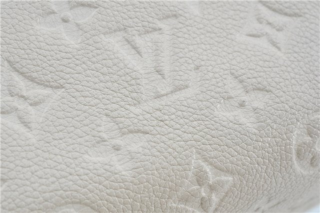 Auth Louis Vuitton Monogram Empreinte Anspire Shoulder Hand Bag White LV J6412