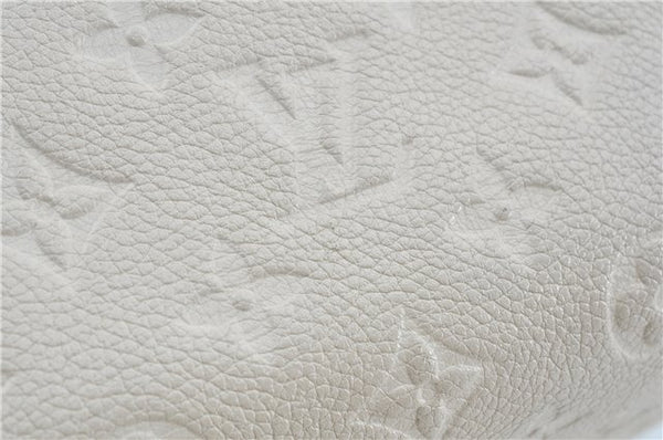 Auth Louis Vuitton Monogram Empreinte Anspire Shoulder Hand Bag White LV J6412
