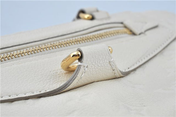 Auth Louis Vuitton Monogram Empreinte Anspire Shoulder Hand Bag White LV J6412