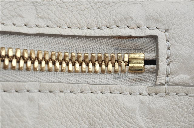 Auth Louis Vuitton Monogram Empreinte Anspire Shoulder Hand Bag White LV J6412