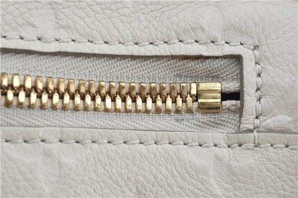 Auth Louis Vuitton Monogram Empreinte Anspire Shoulder Hand Bag White LV J6412