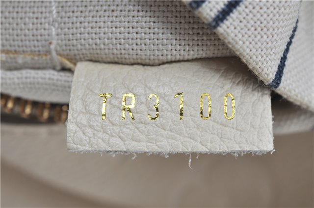 Auth Louis Vuitton Monogram Empreinte Anspire Shoulder Hand Bag White LV J6412
