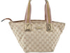 Auth GUCCI Sherry Line Shoulder Tote Bag GG Canvas Leather 131228 Beige J6414