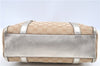 Authentic GUCCI Abbey Shoulder Hand Boston Bag GG Canvas Leather Beige J6416