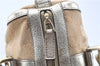 Authentic GUCCI Abbey Shoulder Hand Boston Bag GG Canvas Leather Beige J6416