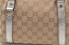 Authentic GUCCI Abbey Shoulder Hand Boston Bag GG Canvas Leather Beige J6416