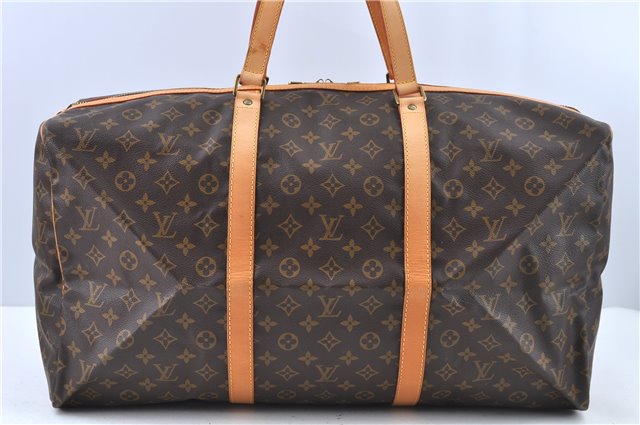 Authentic Louis Vuitton Monogram Sac Souple55 Hand Boston Bag M41622 LV J6441