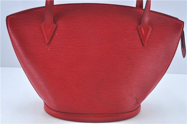 Auth Louis Vuitton Epi Saint Jacques Shopping Shoulder Bag Red M52267 LV J6460
