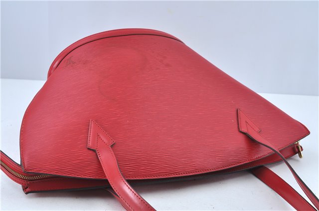 Auth Louis Vuitton Epi Saint Jacques Shopping Shoulder Bag Red M52267 LV J6460