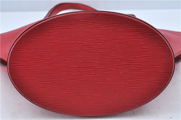 Auth Louis Vuitton Epi Saint Jacques Shopping Shoulder Bag Red M52267 LV J6460