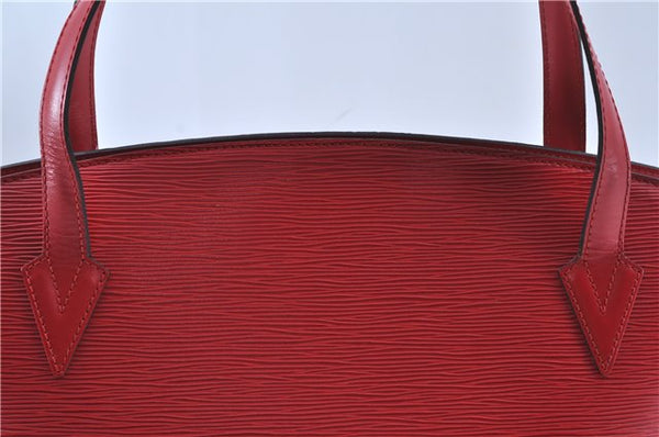 Auth Louis Vuitton Epi Saint Jacques Shopping Shoulder Bag Red M52267 LV J6460