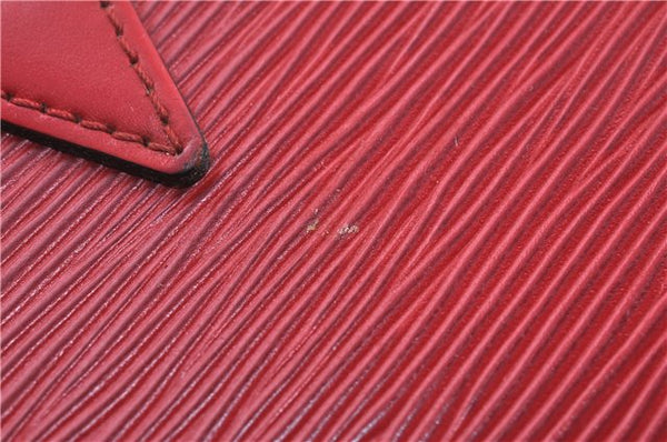 Auth Louis Vuitton Epi Saint Jacques Shopping Shoulder Bag Red M52267 LV J6460