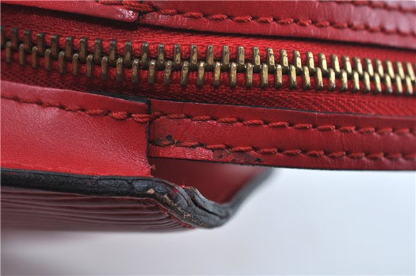 Auth Louis Vuitton Epi Saint Jacques Shopping Shoulder Bag Red M52267 LV J6460