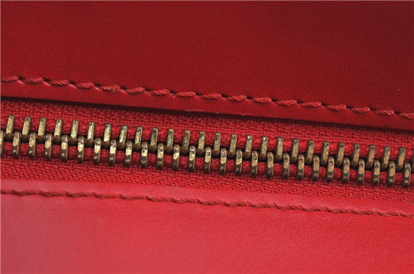 Auth Louis Vuitton Epi Saint Jacques Shopping Shoulder Bag Red M52267 LV J6460