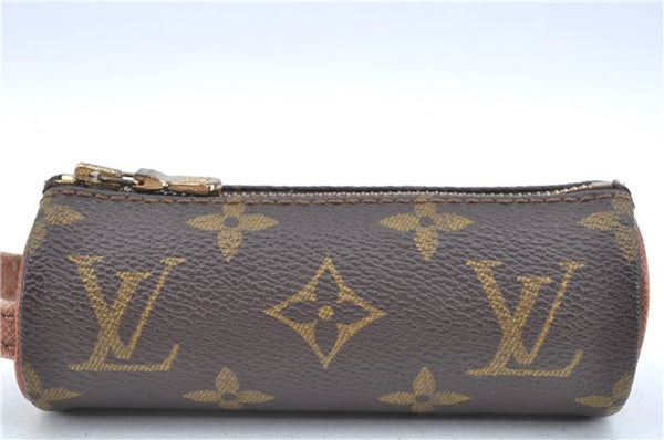 Authentic Louis Vuitton Monogram Etui 3 Golf Ball Case M58249 LV J6461