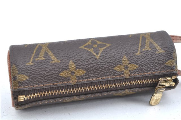 Authentic Louis Vuitton Monogram Etui 3 Golf Ball Case M58249 LV J6461