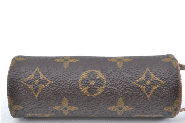 Authentic Louis Vuitton Monogram Etui 3 Golf Ball Case M58249 LV J6461