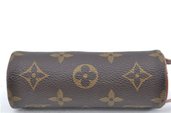 Authentic Louis Vuitton Monogram Etui 3 Golf Ball Case M58249 LV J6461