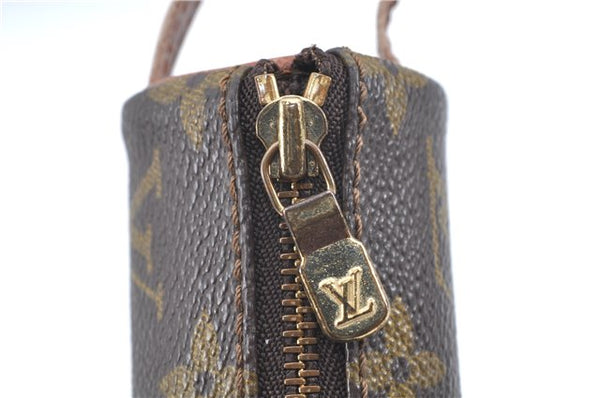 Authentic Louis Vuitton Monogram Etui 3 Golf Ball Case M58249 LV J6461