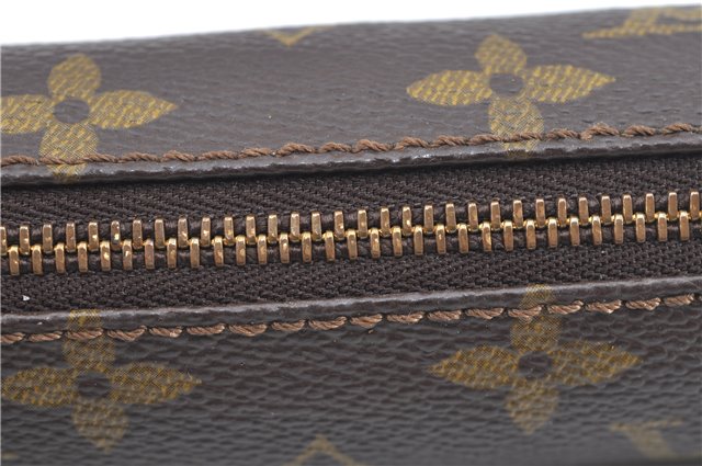 Authentic Louis Vuitton Monogram Etui 3 Golf Ball Case M58249 LV J6461