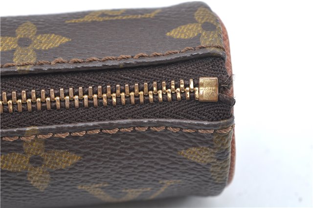 Authentic Louis Vuitton Monogram Etui 3 Golf Ball Case M58249 LV J6461