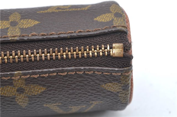 Authentic Louis Vuitton Monogram Etui 3 Golf Ball Case M58249 LV J6461