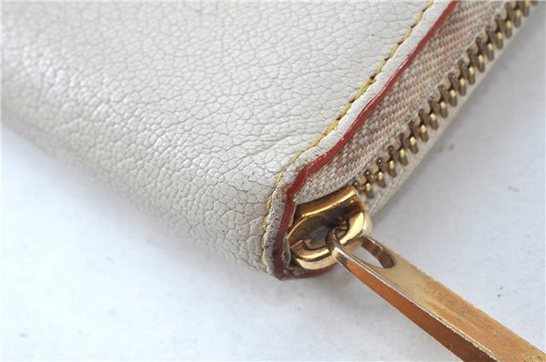 Authentic Louis Vuitton Suhali Zippy Long Wallet Purse Ivory M93026 LV J6463