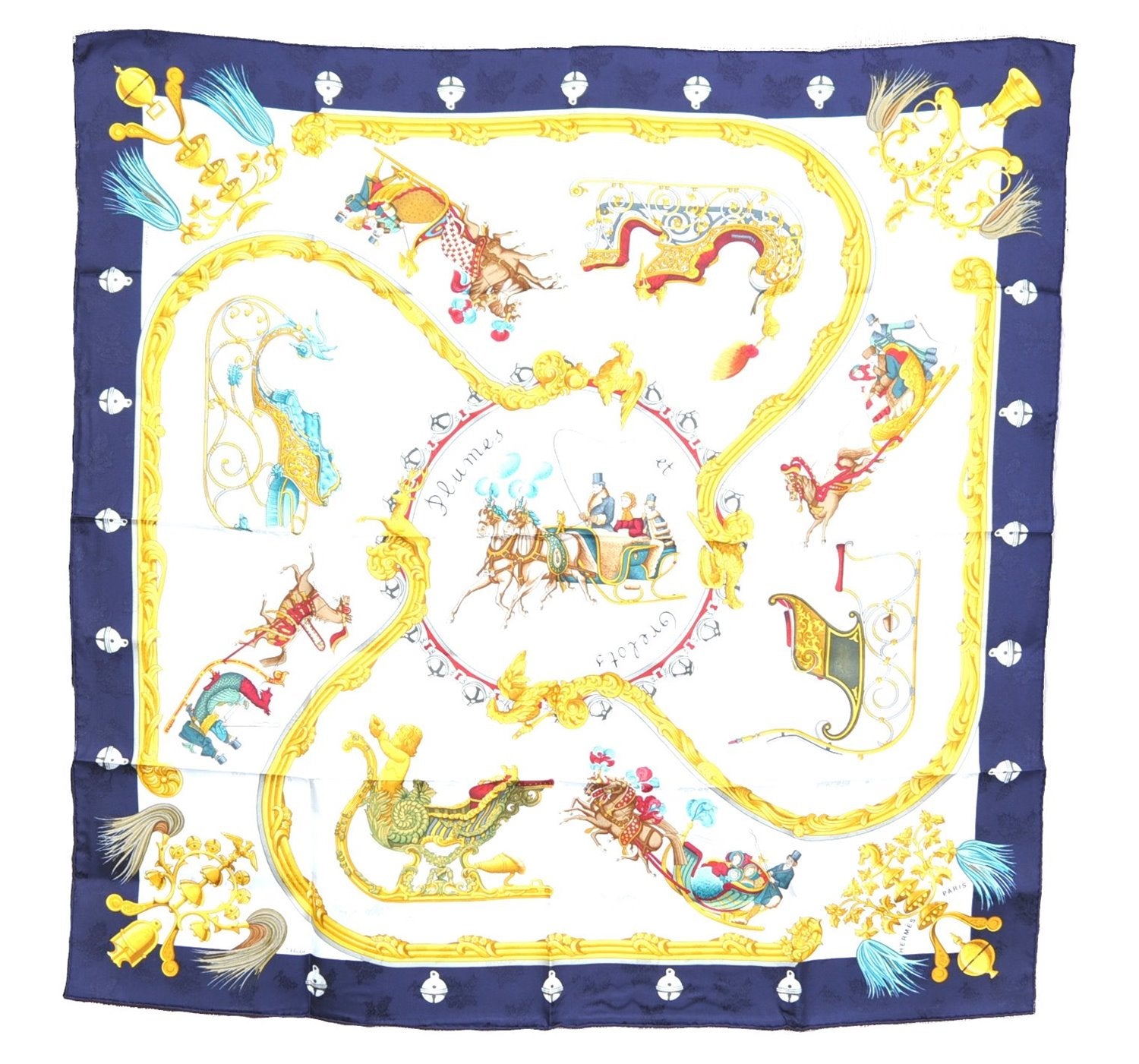 Authentic HERMES Carre 90 Scarf 