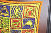 Authentic HERMES Carre 65 Scarf "Le Boubou H" Silk Red Orange Yellow J6477