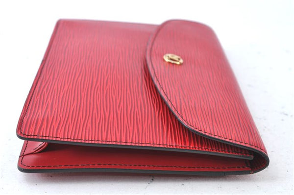 Authentic Louis Vuitton Epi Montaigne 23 Clutch Hand Bag Red M52667 LV J6515