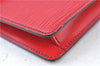 Authentic Louis Vuitton Epi Montaigne 23 Clutch Hand Bag Red M52667 LV J6515