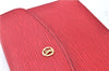 Authentic Louis Vuitton Epi Montaigne 23 Clutch Hand Bag Red M52667 LV J6515