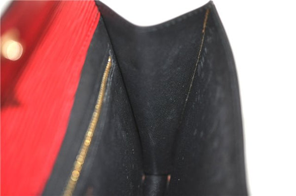 Authentic Louis Vuitton Epi Montaigne 23 Clutch Hand Bag Red M52667 LV J6515