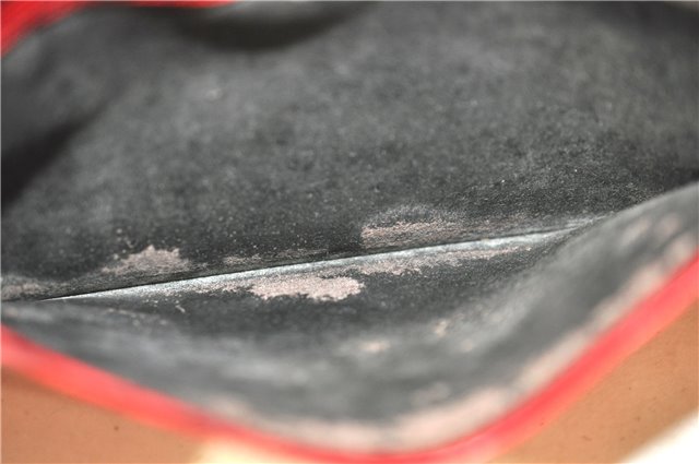 Authentic Louis Vuitton Epi Montaigne 23 Clutch Hand Bag Red M52667 LV J6515