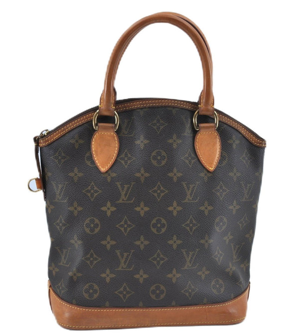 Authentic Louis Vuitton Monogram Lockit Hand Tote Bag Purse M40102 LV J6544