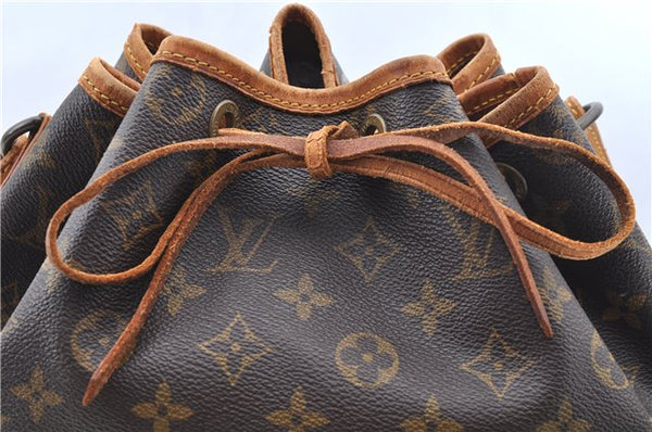 Authentic Louis Vuitton Monogram Noe Shoulder Drawstring Bag M42224 LV J6552