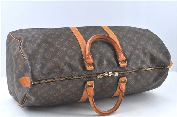 Authentic Louis Vuitton Monogram Keepall 55 Travel Boston Bag M41424 LV J6558