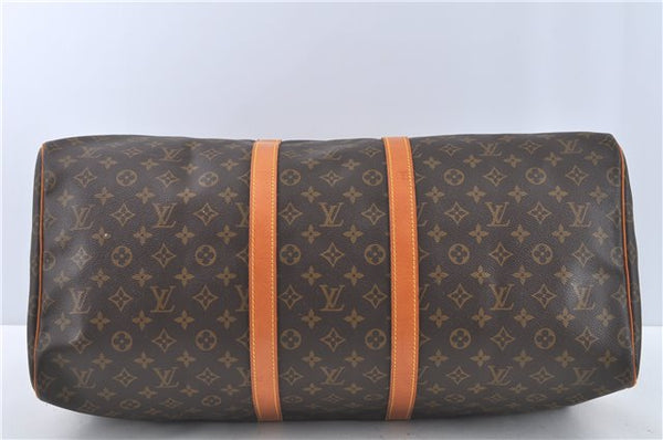 Authentic Louis Vuitton Monogram Keepall 55 Travel Boston Bag M41424 LV J6558