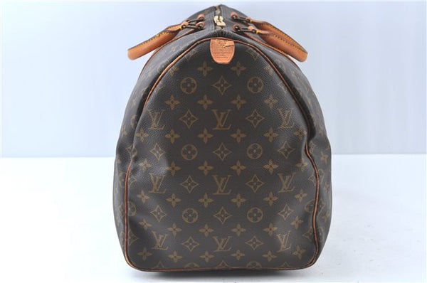 Authentic Louis Vuitton Monogram Keepall 55 Travel Boston Bag M41424 LV J6559