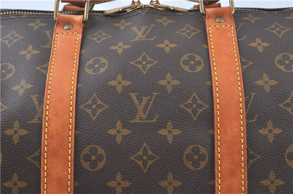 Authentic Louis Vuitton Monogram Keepall 55 Travel Boston Bag M41424 LV J6559