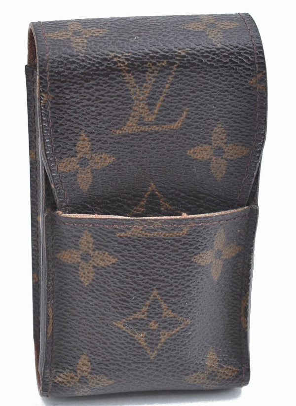 Authentic Louis Vuitton Monogram Etui Cigarette Case M63024 LV J6582