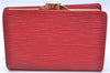 Authentic Louis Vuitton Epi Portefeuille Viennois Wallet Red M63247 LV J6587