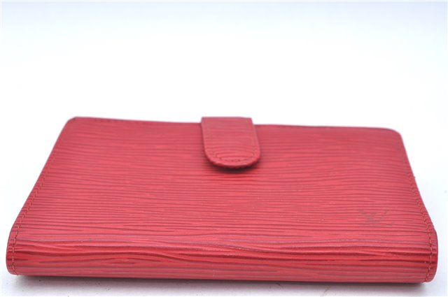 Authentic Louis Vuitton Epi Portefeuille Viennois Wallet Red M63247 LV J6587