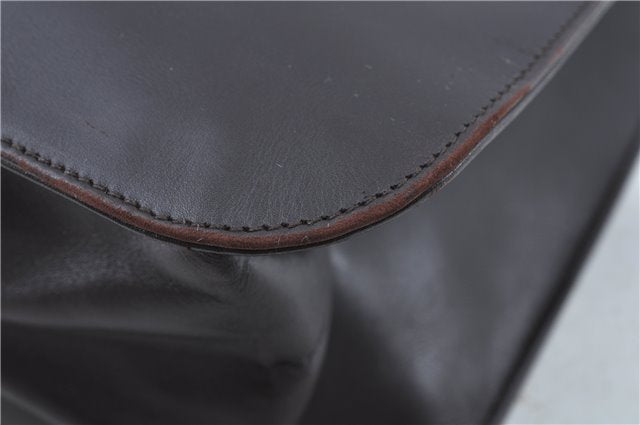 Authentic GUCCI Shoulder Hand Bag Purse Leather 0013192 Brown J6593