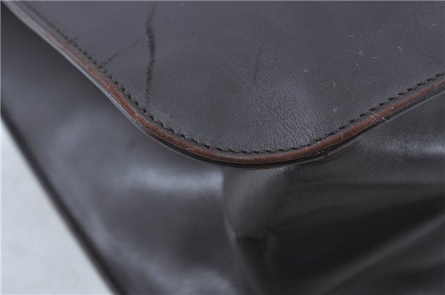 Authentic GUCCI Shoulder Hand Bag Purse Leather 0013192 Brown J6593