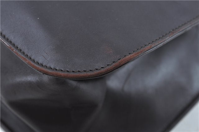 Authentic GUCCI Shoulder Hand Bag Purse Leather 0013192 Brown J6593