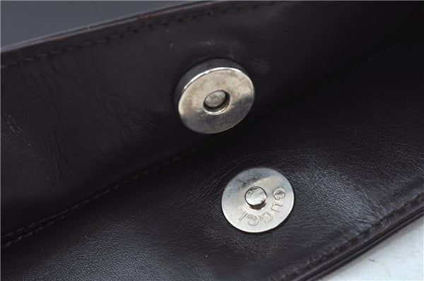 Authentic GUCCI Shoulder Hand Bag Purse Leather 0013192 Brown J6593